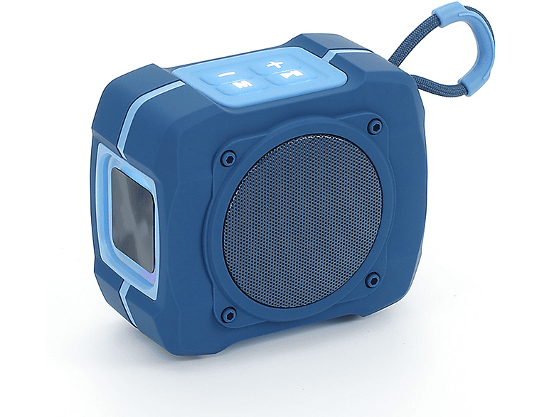 BRIGHTAKE Kabelloser Bluetooth-Lautsprecher Talkable Portable Plug-in Sound TWS Subwoofer Bluetooth-Lautsprecher, Blau