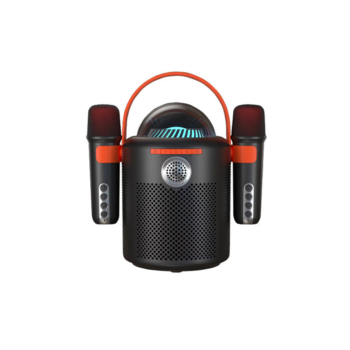 Bluetooth Mikrofon Schwarz,Orange Bluetooth Audio Audio, Kabelloses BRIGHTAKE 5.3 Mikrofon Mikrofon Gesangsset