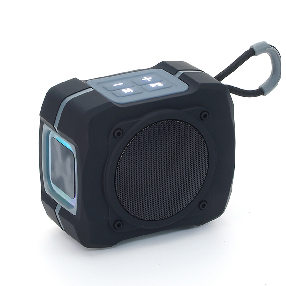 TWS Schwarz Portable Bluetooth-Lautsprecher, Talkable BRIGHTAKE Bluetooth-Lautsprecher Plug-in Kabelloser Subwoofer Sound