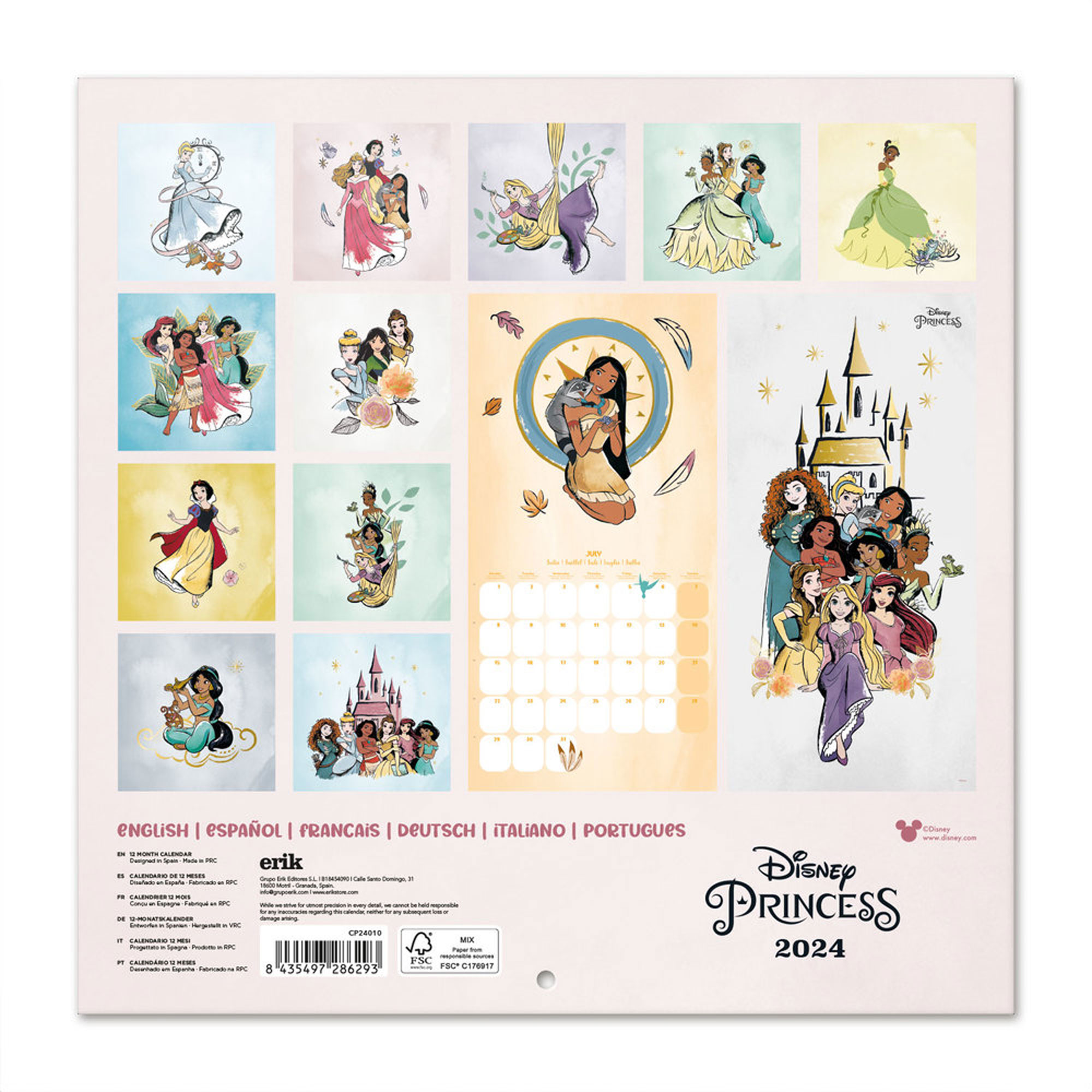 Kalender Princess 2024 - Classic