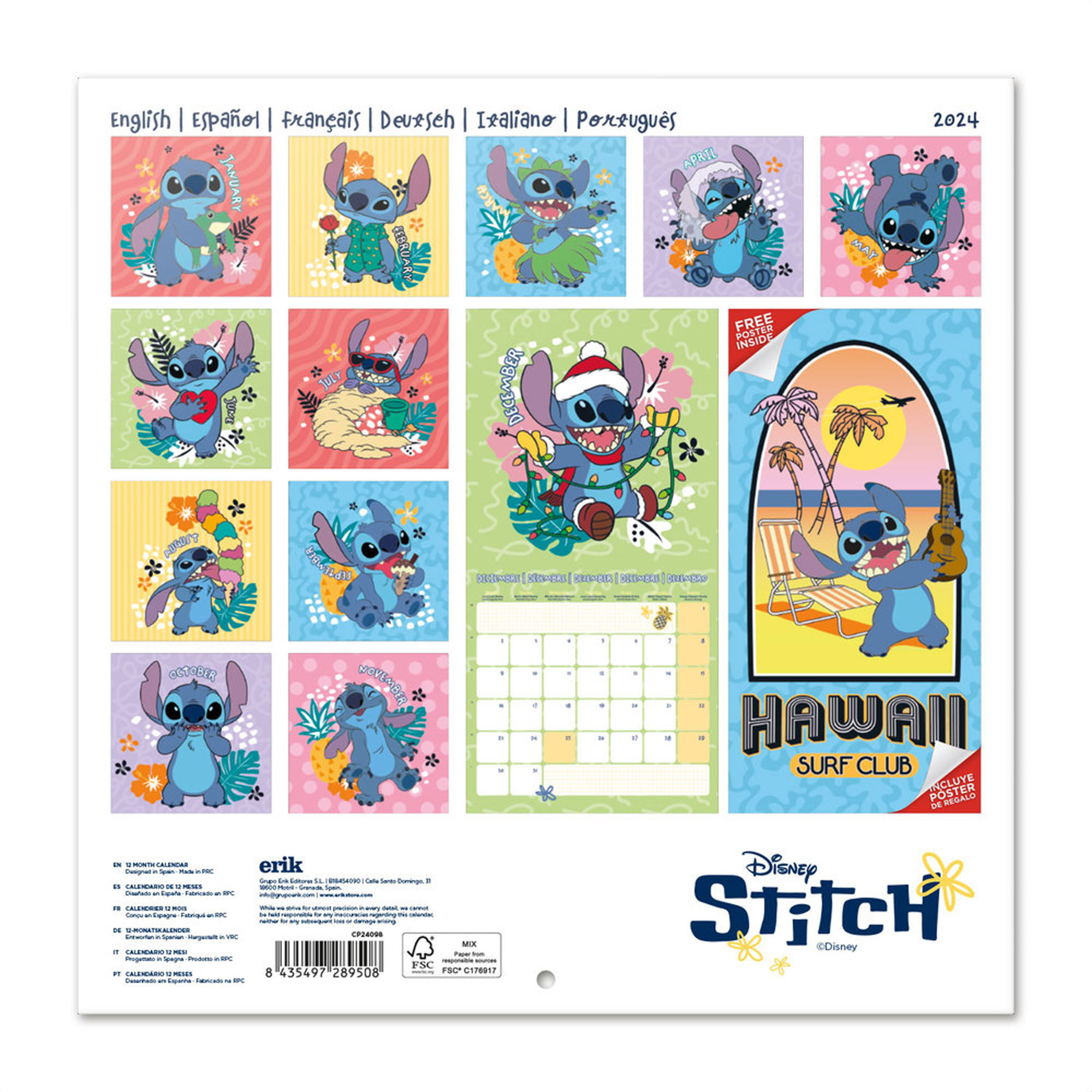 Stitch 2024 Kalender -
