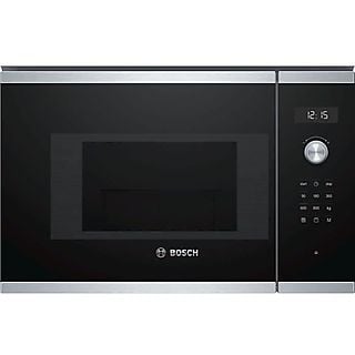 Microondas integrable - BOSCH BOSBEL524MS0, 1000 W, 5 potencia, 20 l, Inox