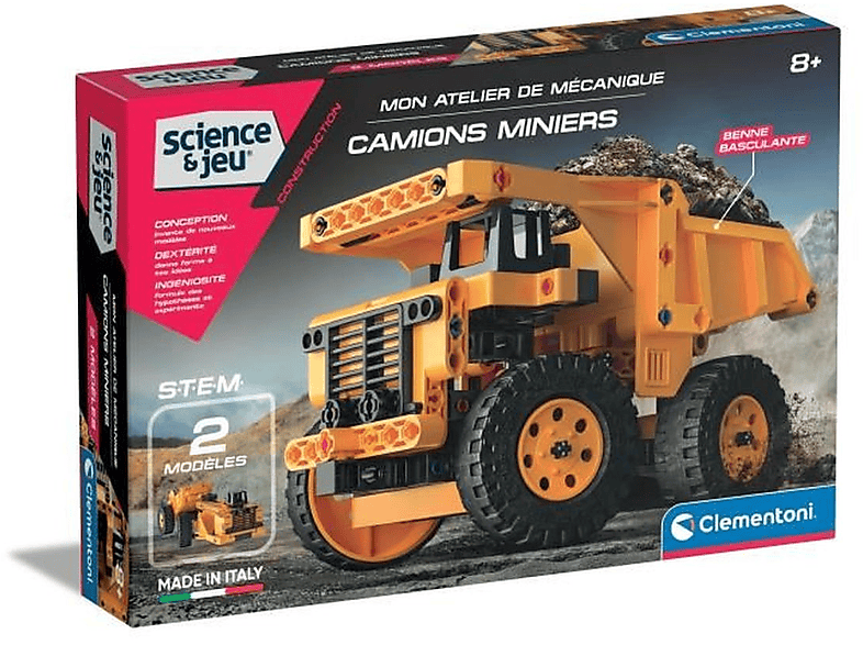 CLEMENTONI Camions miners 52630 Konstruktionsspielzeug