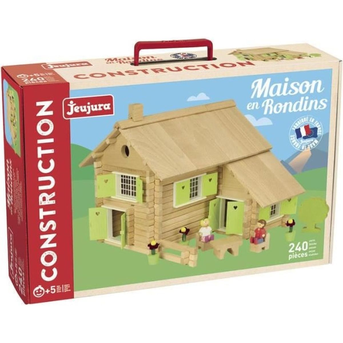 - en UNIVERSAL Maison Rondins 8049 Konstruktionsspielzeug