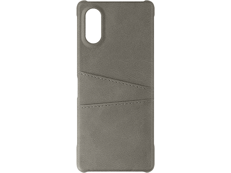 AVIZAR Pocket and Protect, 5 zwei Backcover, Grau Xperia Series, V, Sony, Kartenfächer