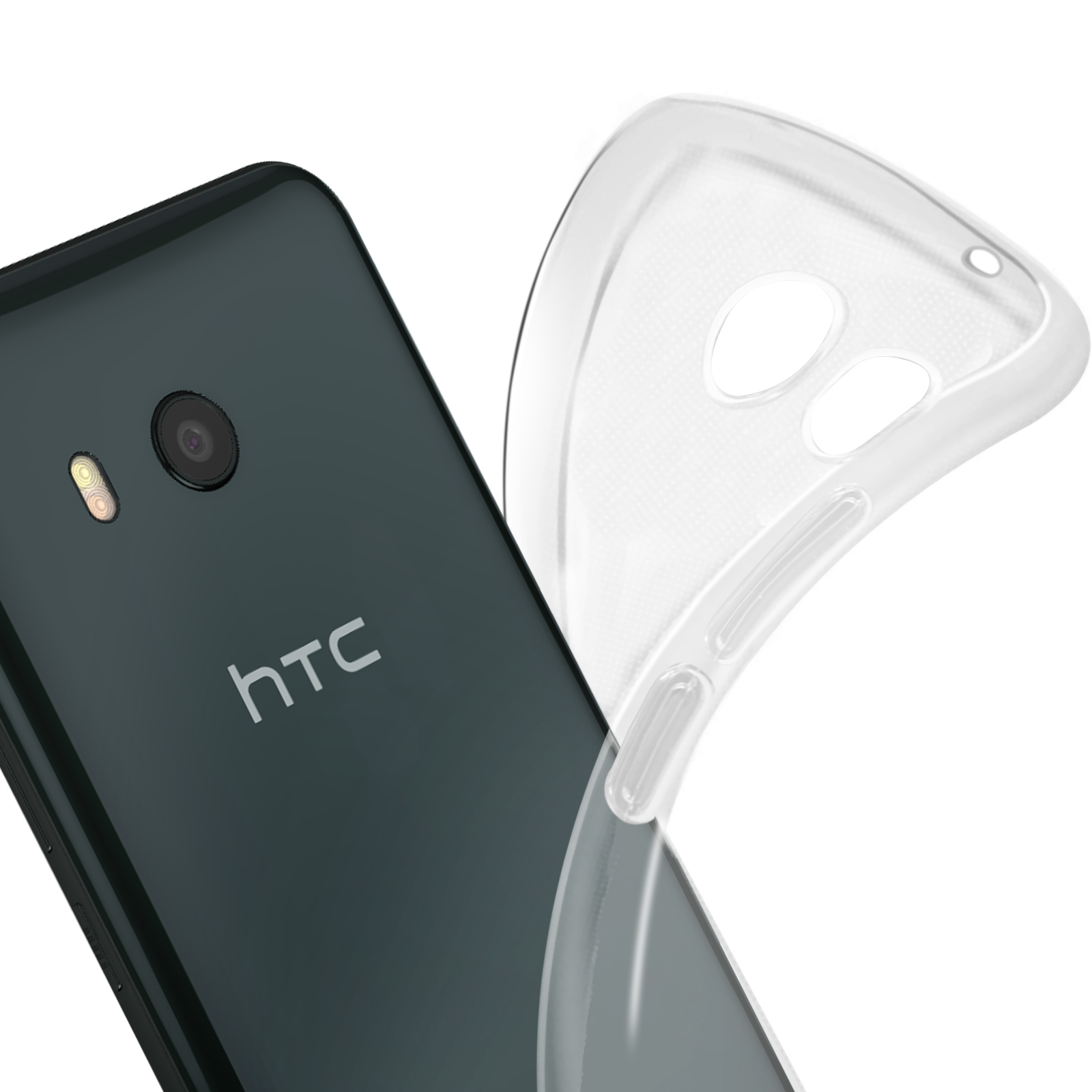 HTC, Series, Case HTC AVIZAR Backcover, U11, Classic Transparent