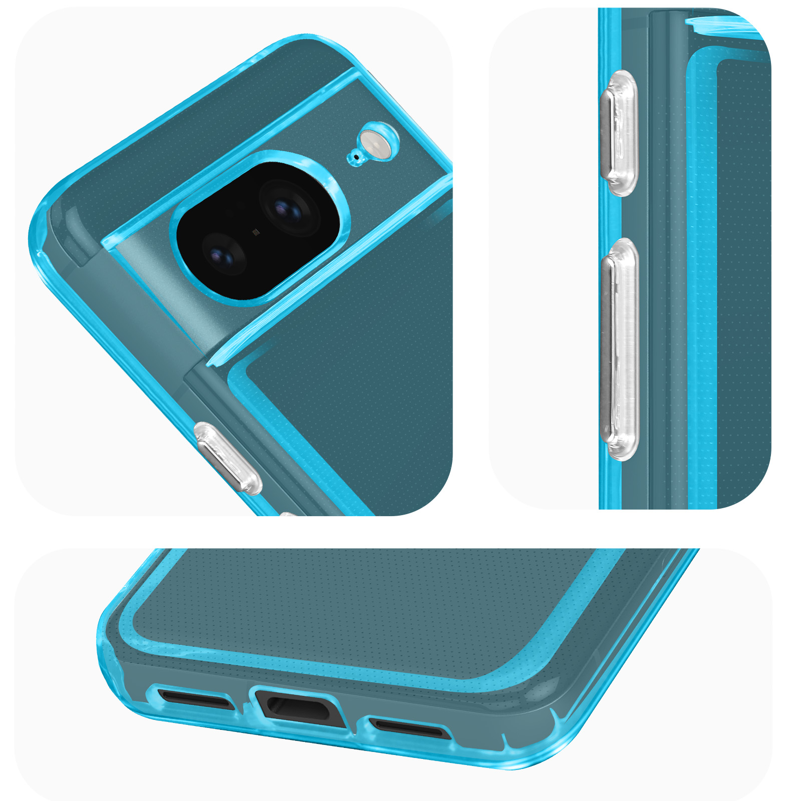 Case 8, Series, Hellblau AVIZAR Backcover, Google, Classic Pixel