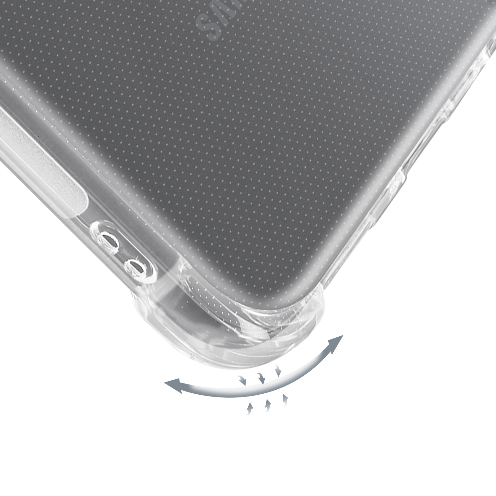 AVIZAR Galaxy Backcover, Transparent Bump Samsung, A05s, Series, Classic