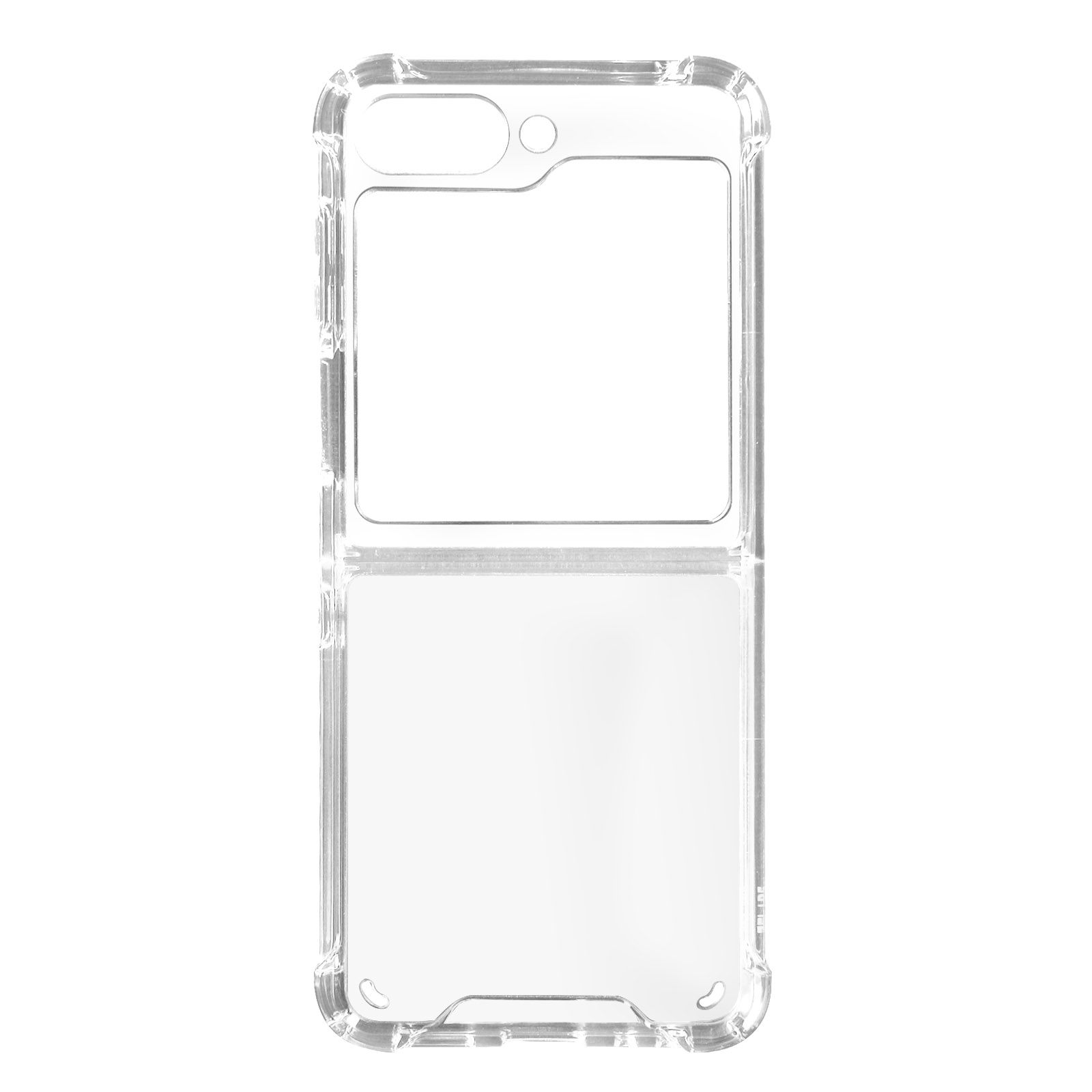 Flip Galaxy Schutzhülle Z Samsung, Ecken Series, AVIZAR 5, verstärkten mit Transparent Backcover,