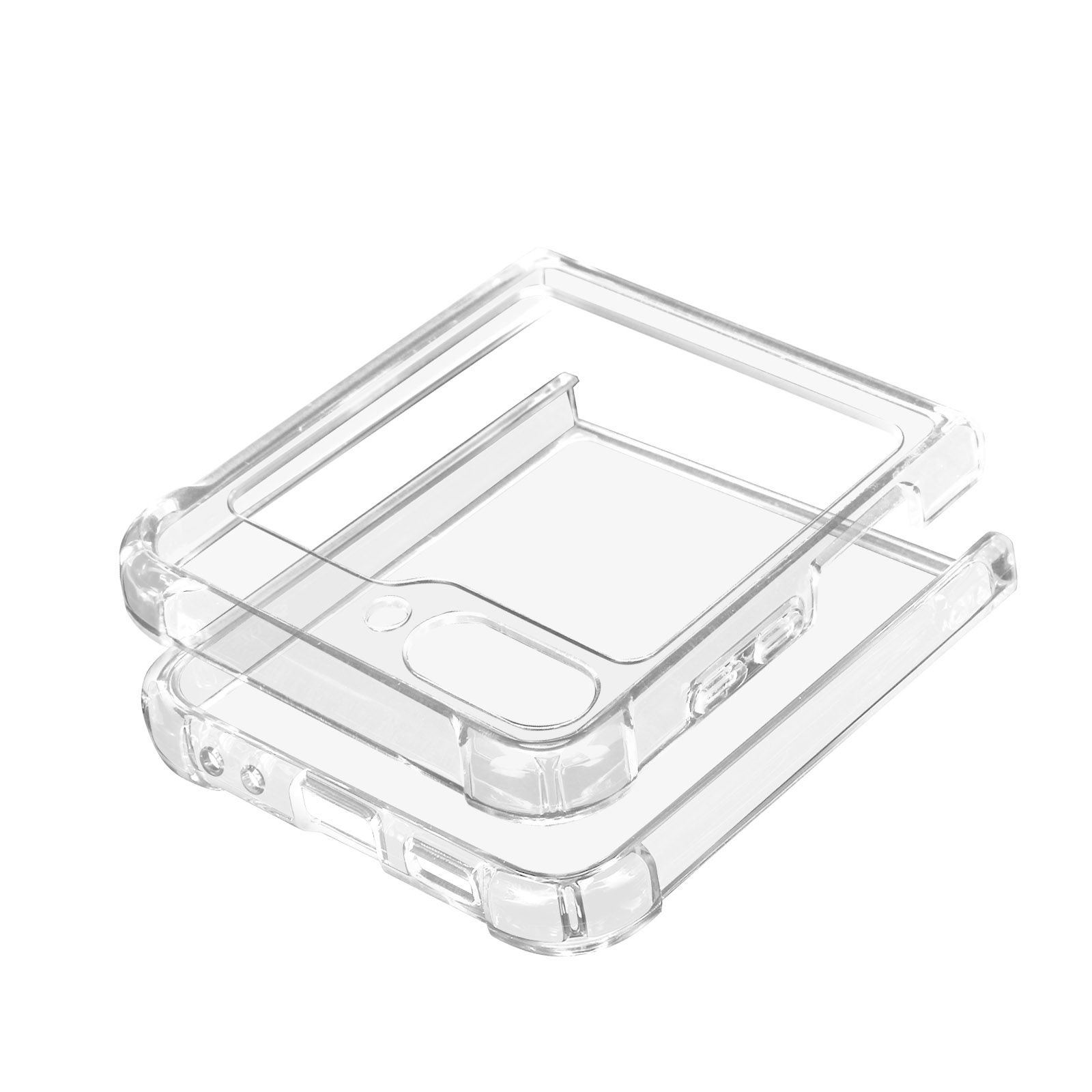 Flip Galaxy Schutzhülle Z Samsung, Ecken Series, AVIZAR 5, verstärkten mit Transparent Backcover,