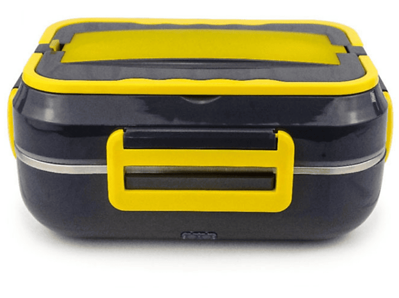 AERKINE Elektrische Lunchbox Für Erwachsene – Wiederaufladbar, 60 W, Selbstheizender Speisenwärmer Mit 1,0 L Edelstahl-Behälter, Beheizte Lunchbox Für Büro, Picknick, Auto & Außenbereich (schwarz