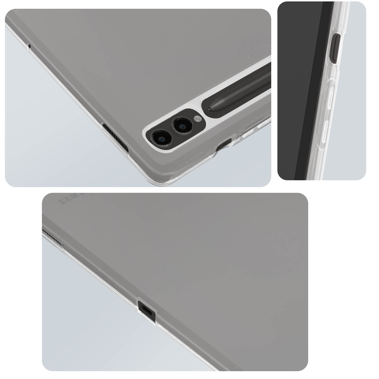 AVIZAR Classic Series Samsung Transparent Schutzhüllen Case Backcover Silikongel, für
