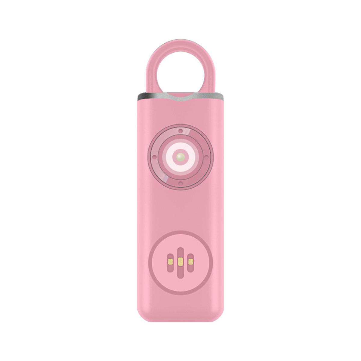 Pinker LED-beleuchtet, LACAMAX Zyklus - Alarme, wiederaufladbarer Rosa Body Alarm Schlüsselanhänger