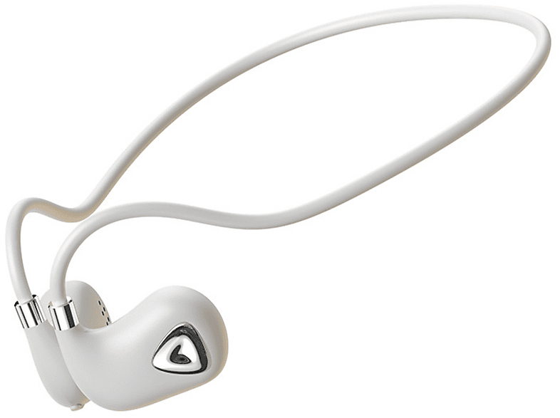 SHAOKE Air-Conduction-Kopfhörer Klarer Klang In-ear IPX5 Wiedergabe, 7Std Weiß Kopfhörer