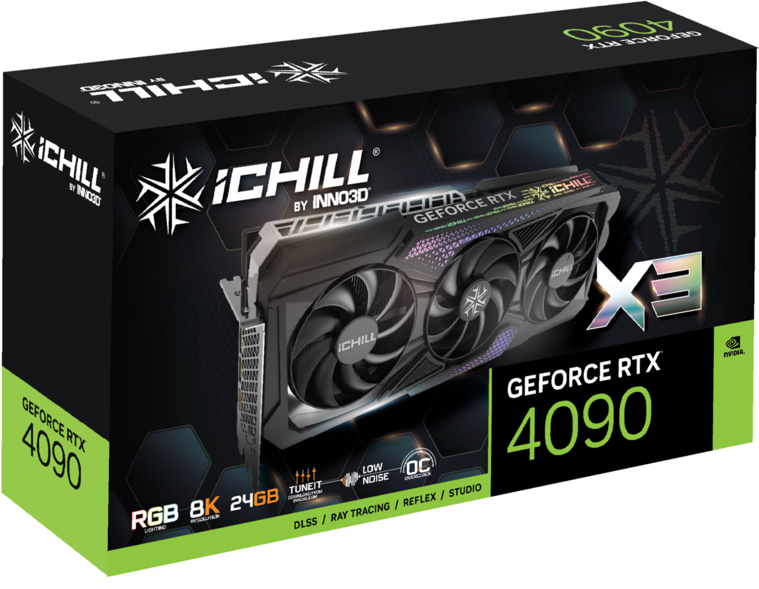 (NVIDIA, X3 GeForce 4090 ICHILL INNO3D RTX Grafikkarte)