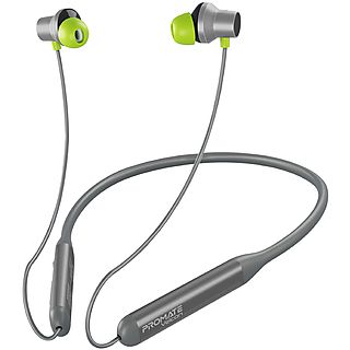 Auriculares deportivos - PROMATE Velcon Bluetooth Collarín antideslizante IPX4 Cancelación Ruido Activa 35 h reproducción, Intraurales, Gris