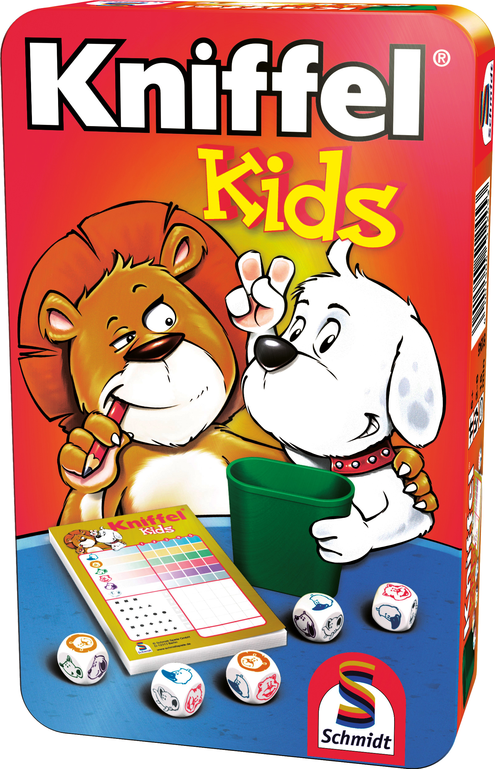 Kniffel® Kids SPIELE Bring-Mich-Mit-Spiel in - SCHMIDT Metalldose Gesellschaftsspiel