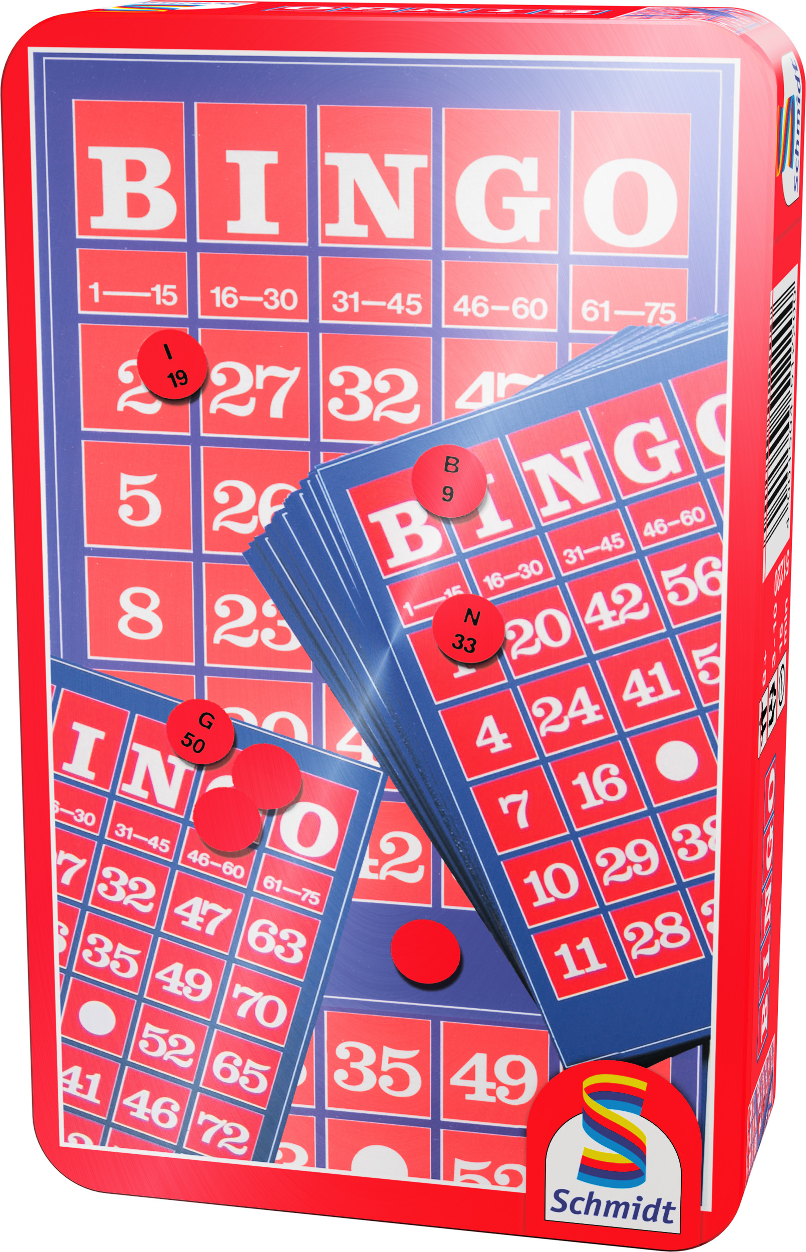 in Bring-Mich-Mit-Spiel nein Gesellschaftsspiel SCHMIDT Metalldose Bingo - SPIELE