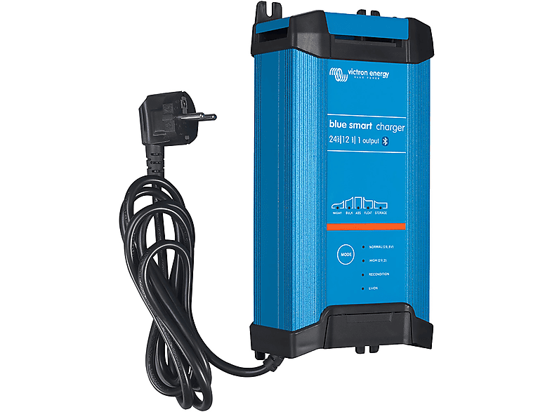 VICTRON ENERGY IP22 24/12 (1) Blue Smart Ladegerät für Blei- und Lithium Akkus Ladegerät Universal, 24 Volt, blau