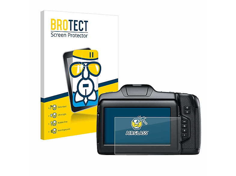 BROTECT Airglass klare Schutzfolie(für Blackmagic Pocket Cinema Camera 6K G2)
