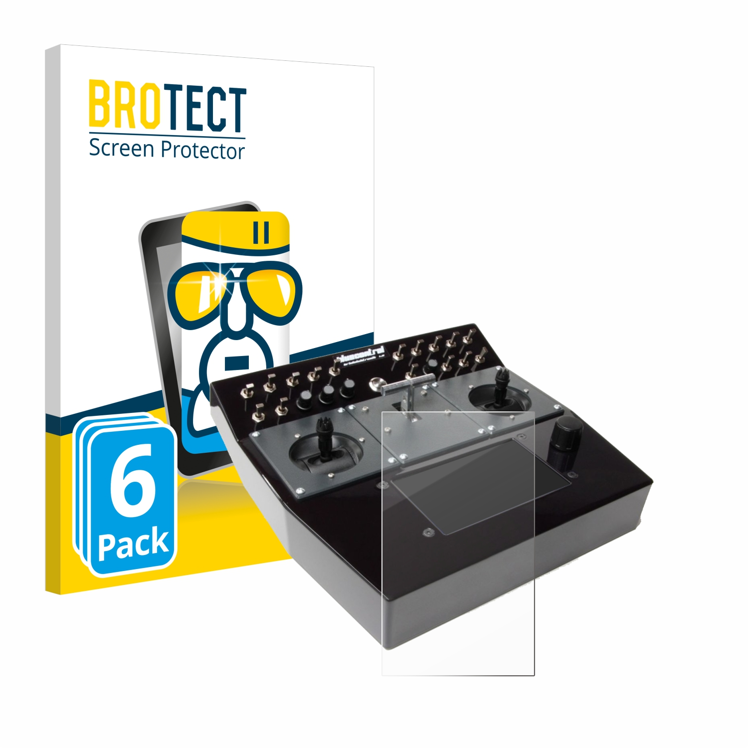 BROTECT Brixlcontrol klare 6x Schutzfolie(für Airglass 1.8)