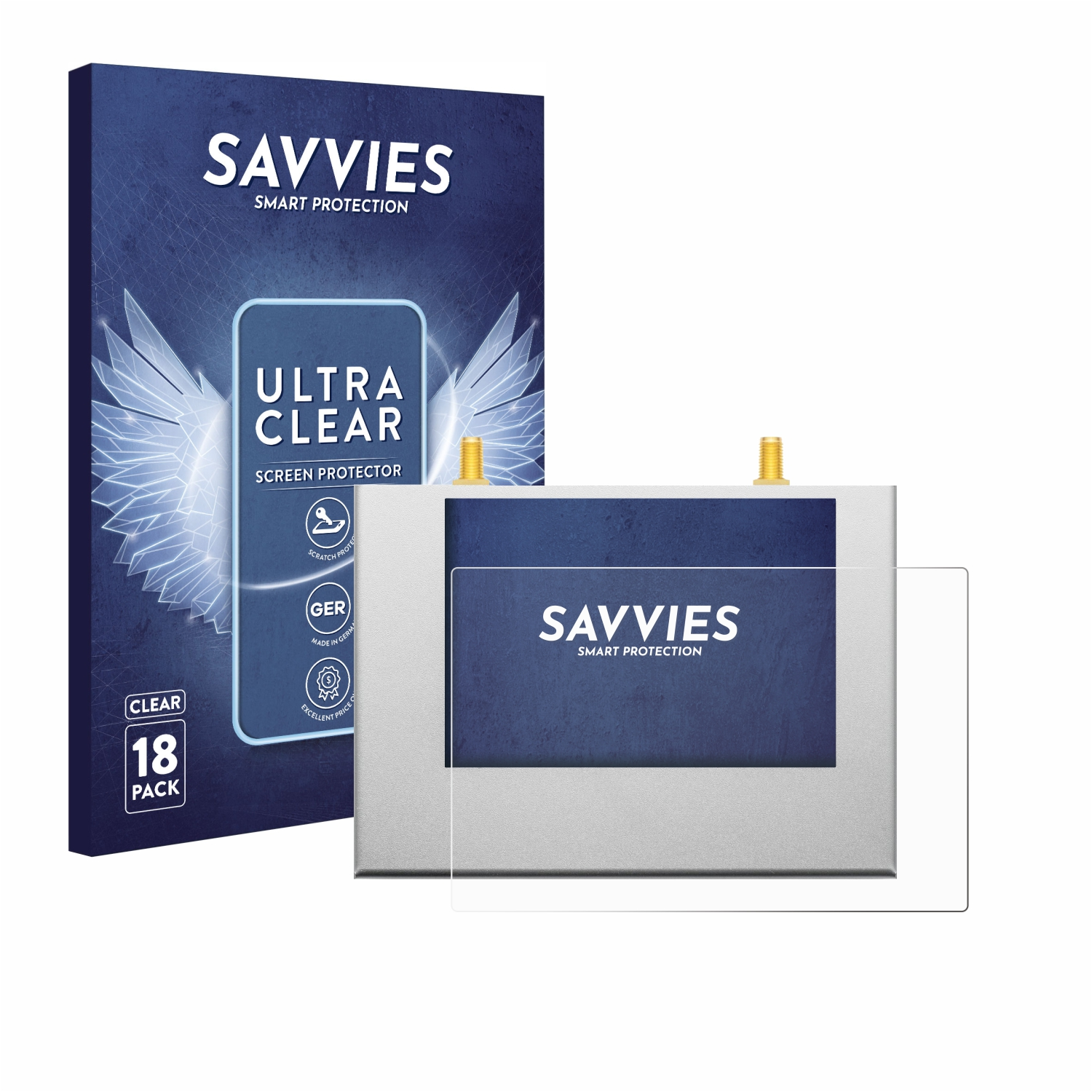 SAVVIES 18x klare Schutzfolie(für NanoRFE NanoVNA V2 Plus4)