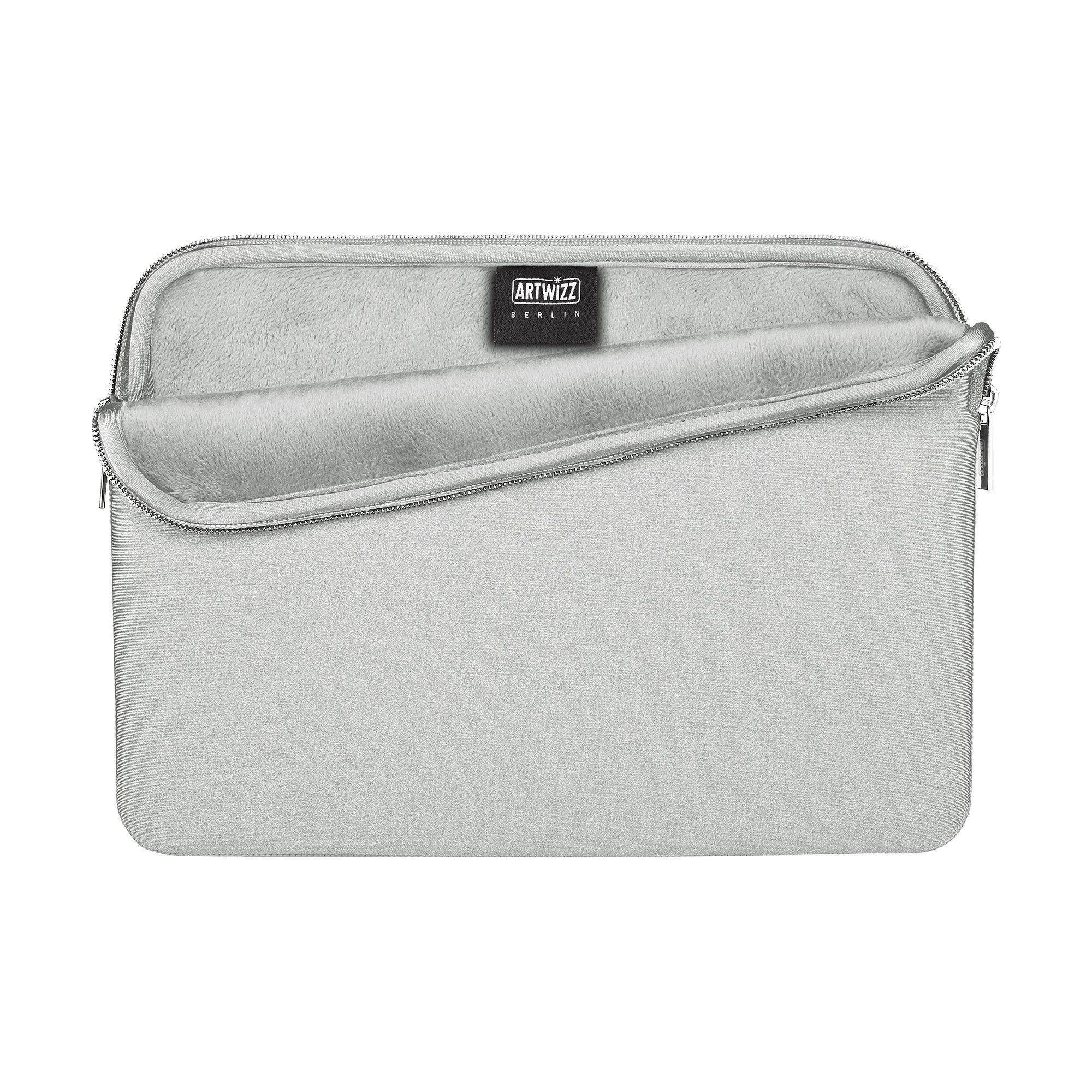 ARTWIZZ Neoprene Sleeve Notebook Tasche Neopren, Silber Sleeve Apple für