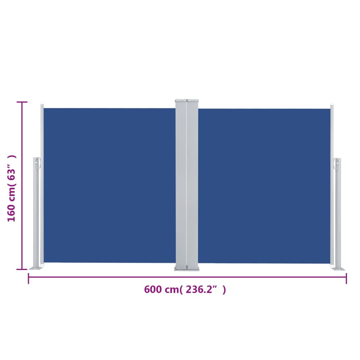 Blau 48464 VIDAXL Sichtschutznetz,