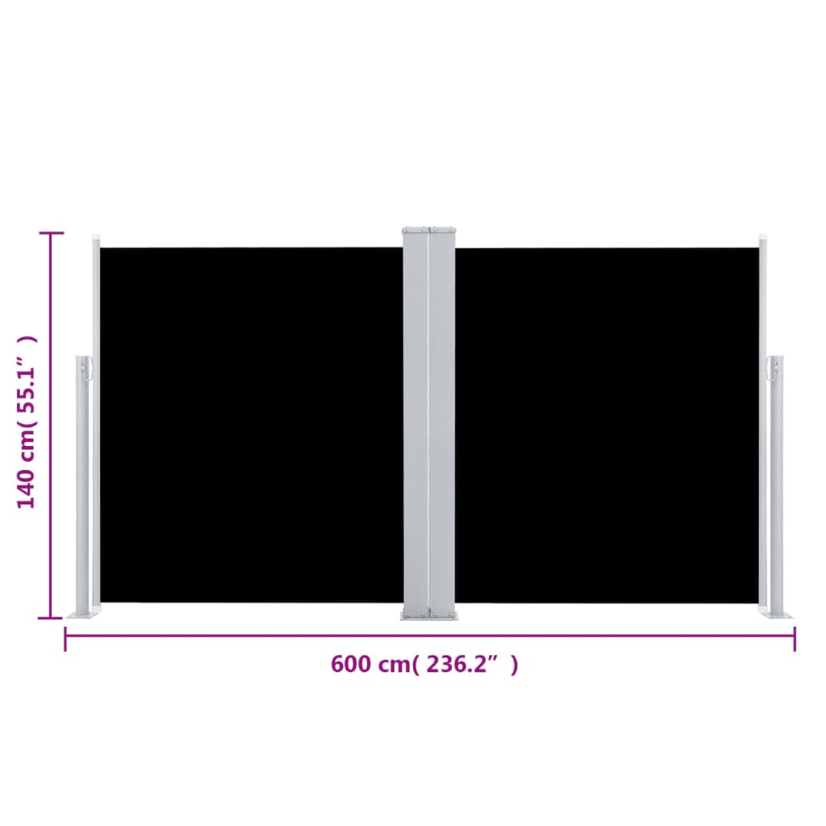 Schwarz 317988 VIDAXL Markise,