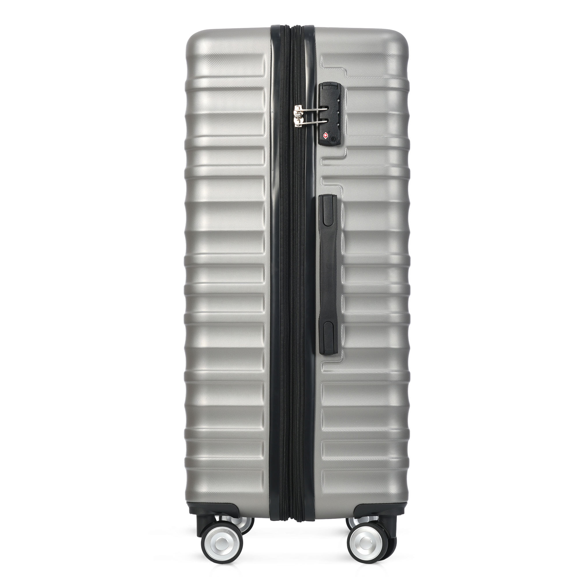Hochwertiges MERAX ABS-Gepäck, TSA-Schloss, 035G 4 Koffer Räder