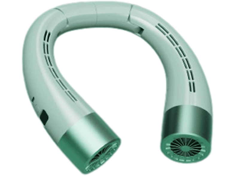 UWOT Mini Fan-Um den Hals hängend: Zusammenklappbar, sicher&einstellbar, geräuscharm&langlebig，Grün Ventilator Grün 