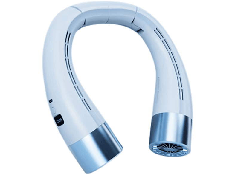 UWOT Mini Fan-Um den Hals hängend: Zusammenklappbar, sicher&einstellbar, geräuscharm&langlebig，Blau Ventilator Blau  | Standventilator