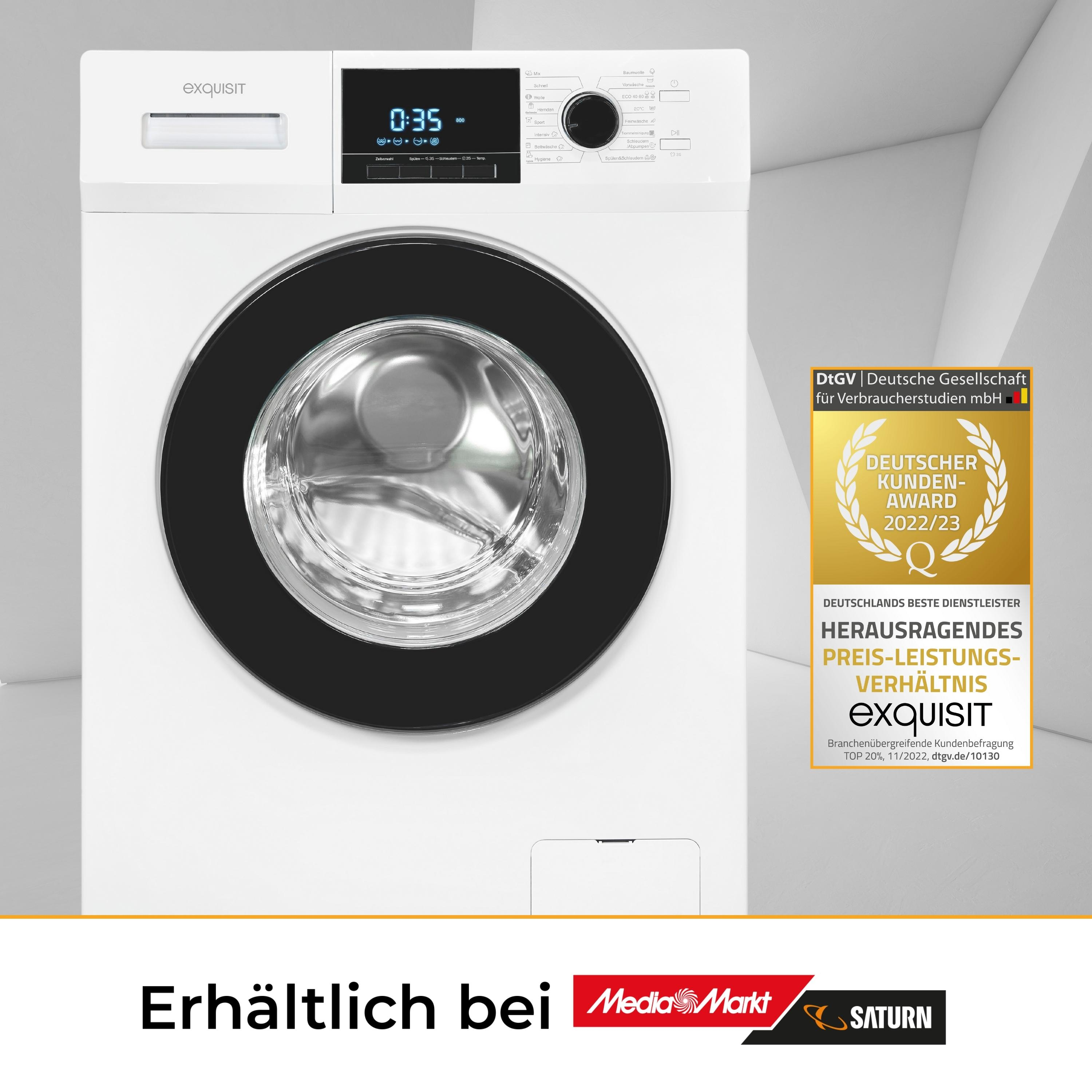 EXQUISIT WA59214-340A Waschmaschine (9,0 kg, A)