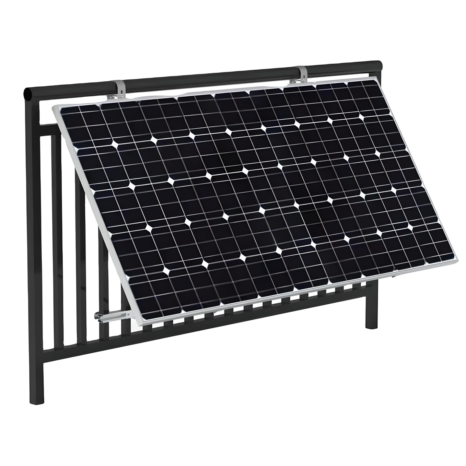 TZIPower Balkon Eckhaken Halterung Befestigung Solar Halterungs-Set mit Solarmodul