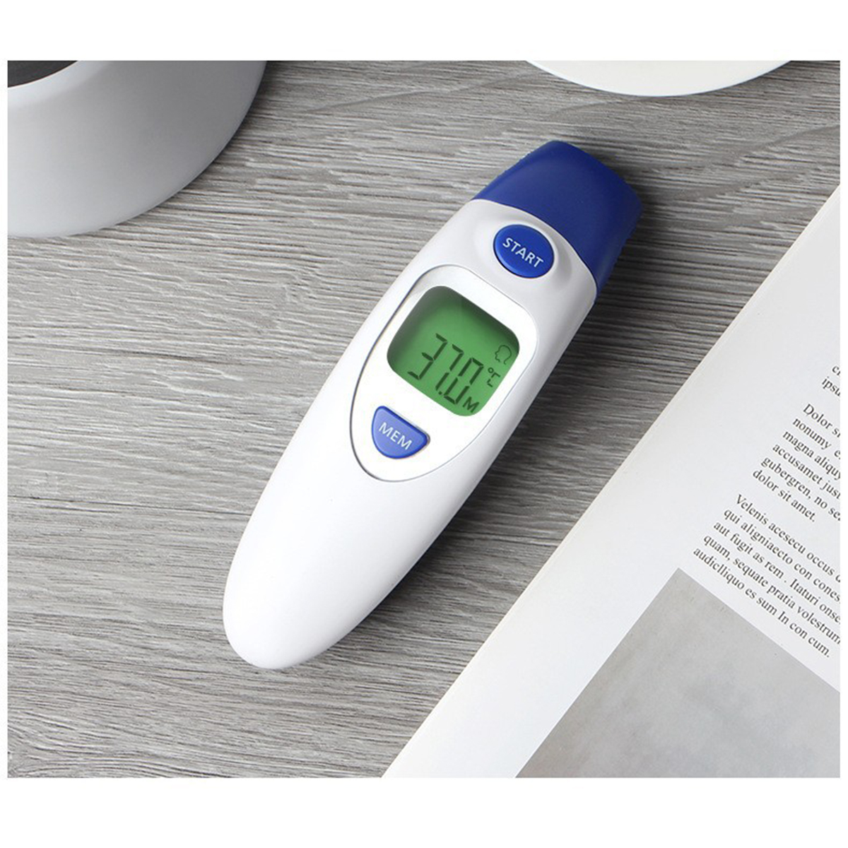 Infrarot-Ohrthermometer Hause Präzises kontaktlose Temperaturmessung Schnelle und - kontaktlose BRIGHTAKE Thermometer Infrarotmessung) zu (Messart: