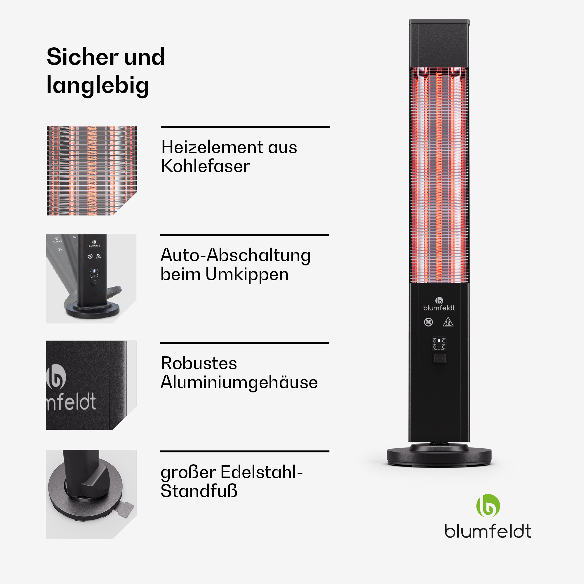 BLUMFELDT Heat Watt) Heizstrahler Guru Plus (3000