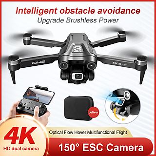 BYTELIKE MINI 4 Flügel Drohne(4K Ultra HD, 20 Minuten Flugzeit, HD-Video, QuickShots) Drohne, Schwarz