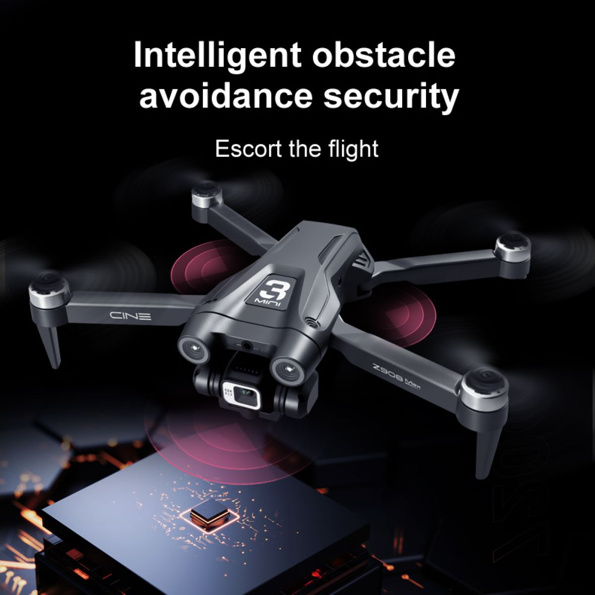 mit Mini 4K Quadrocopter QuickShots Kamera Drohne Drohne, Grau Flugzeit BYTELIKE Kinder 4 - Minuten für HD-Video 20