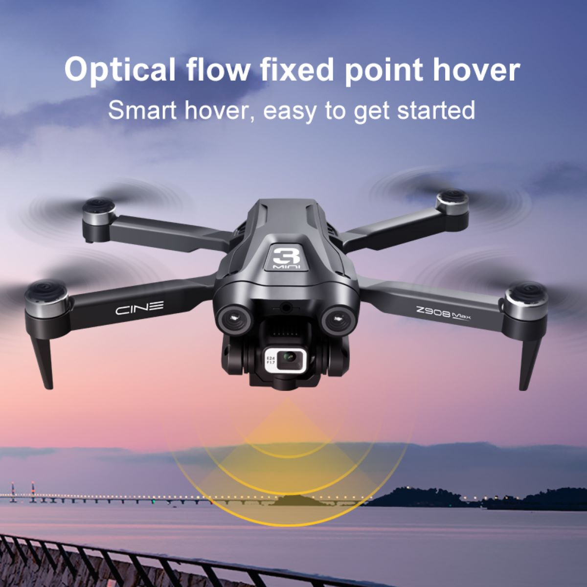 20 Minuten HD-Video 4K Mini BYTELIKE Quadrocopter Grau 4 Kinder Flugzeit für QuickShots Drohne, Kamera mit Drohne -
