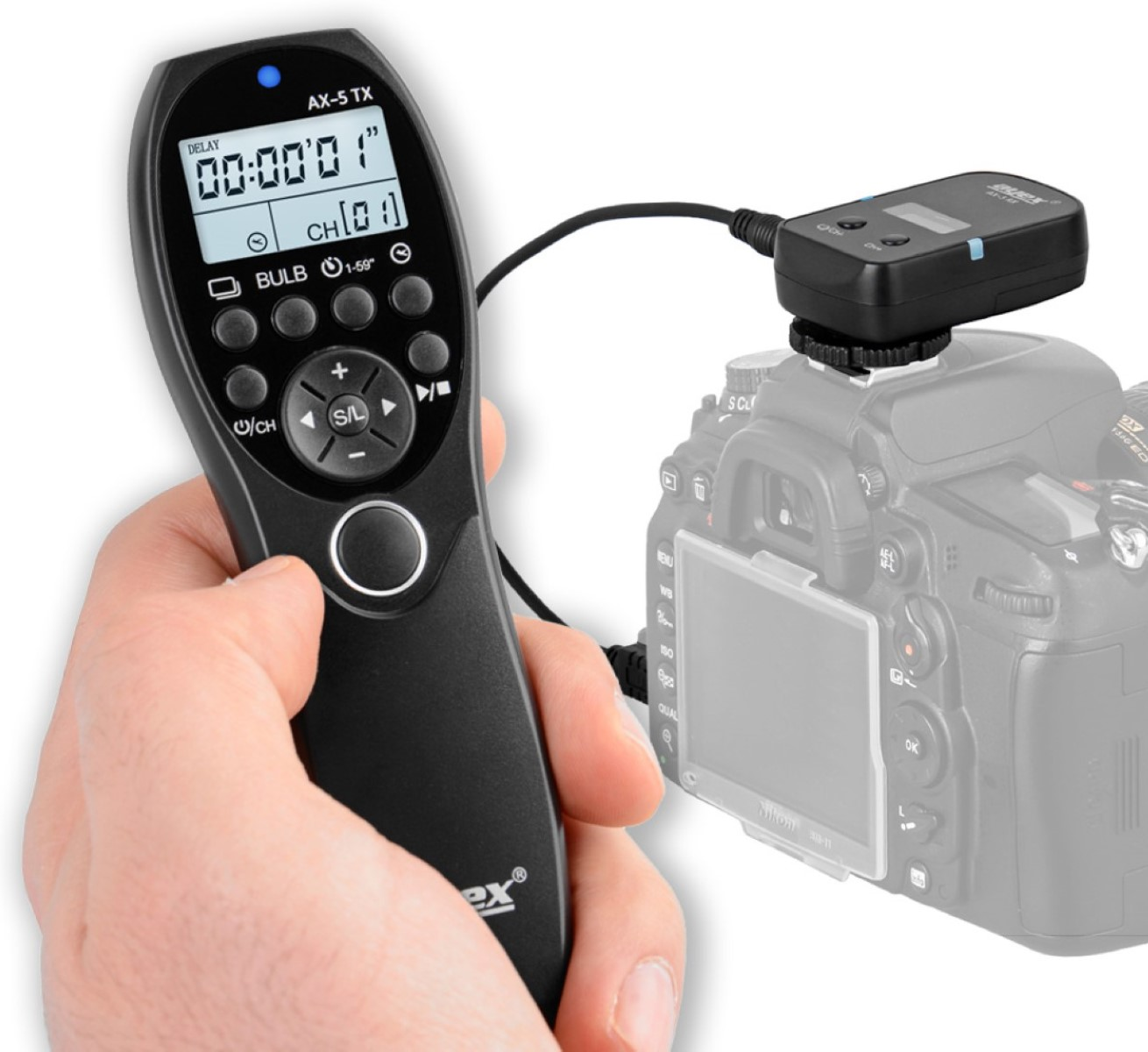 Telecomando Scatto Remoto Nikon AX-3 - Timer Per Fotocamere D810, D800, D5, Ecc. - Foto 6