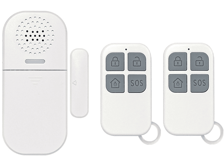 langlebig Schutz dB Magnetischer laut, Weiß für Zuhause, Türalarm Fenster-/Türkontakt, Ihr LACAMAX sicherer 130 -