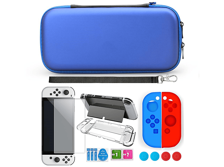 Funda para Nintendo Switch OLED INF Funda con 9 accesorios para