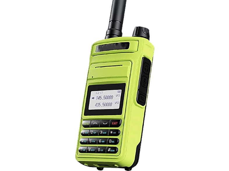 ENBAOXIN Grünes Handheld Walkie Talkie - Outdoor High Power, Dual Standby Dual Guard, IPX4 Life Waterproof Mobiler Privatfunk Grün