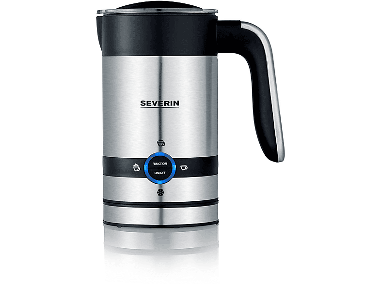SEVERIN SM 3584 Milchaufschäumer, gebürstet / schwarz / silber, 450 Watt, 200 ml