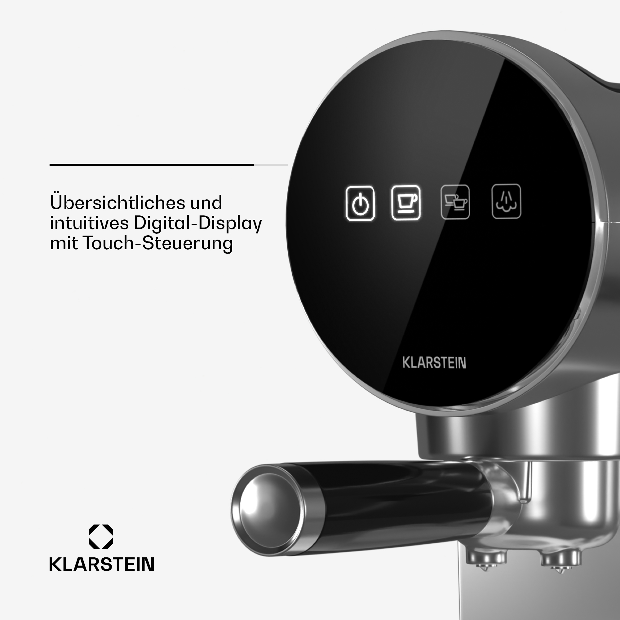KLARSTEIN Furore Espressomaschine Silber