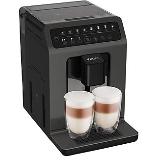 Cafetera superautomática - KRUPS 840737, 15,0 bar, 1450 W, 2 tazas, Negro