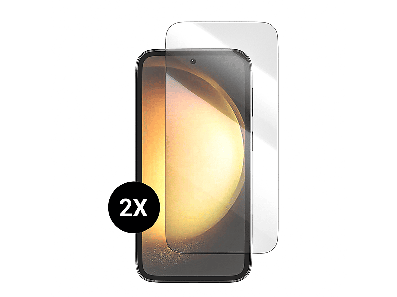 MOBSTORE Displayschutz, 2 Stück Schutzglas(für Samsung Galaxy S23)