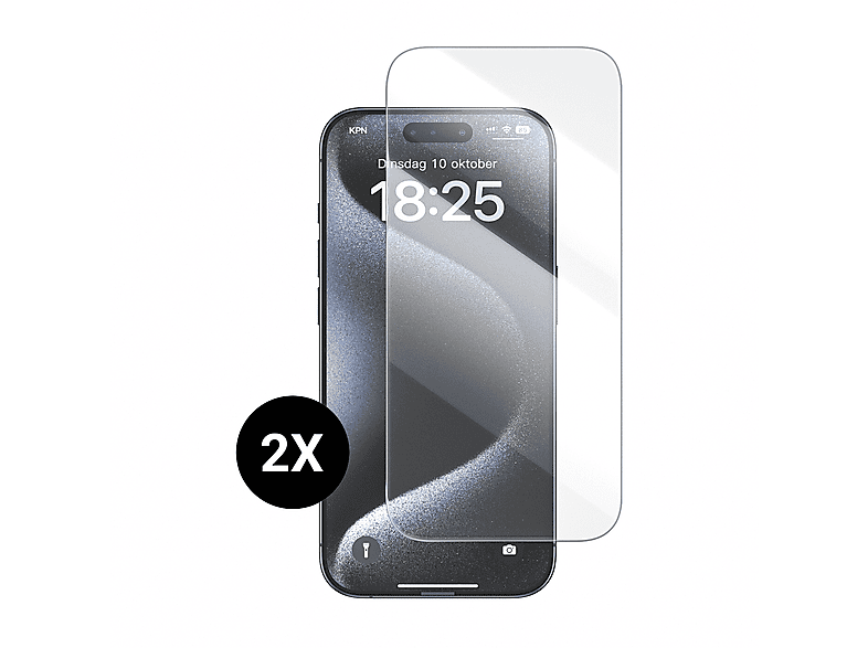 2 Plus) 15 iPhone Displayschutz, Schutzglas(für Stück MOBSTORE Apple