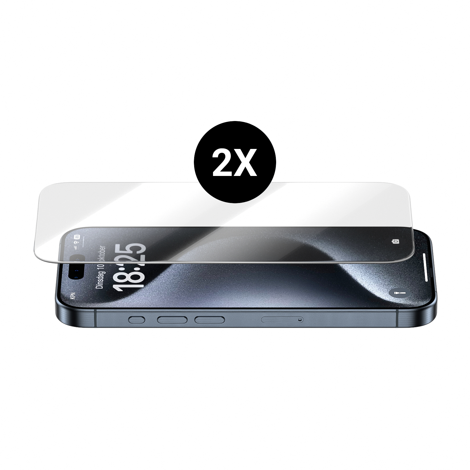 2 Schutzglas(für Apple Displayschutz, iPhone MOBSTORE Stück 15)