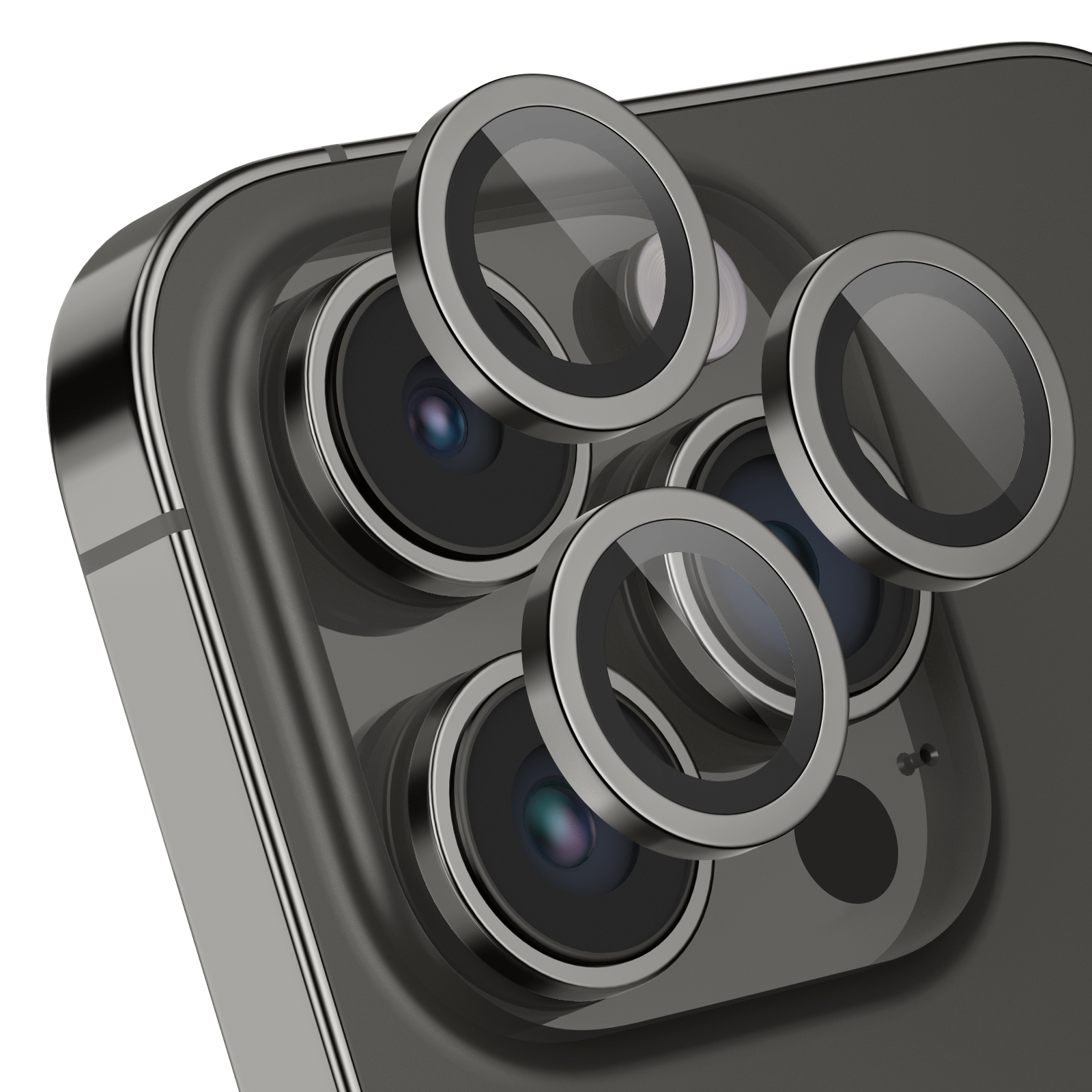 MOBSTORE Pro;iPhone iPhone Schutzglas(für Pro 14 14 Apple Schwarz Kameraobjektivschutz, Max) Space